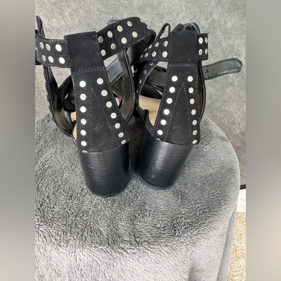 Nine West Black Studded Block Heel Sandals | Size 11M | 2.5” Heel - Picture 10 of 10